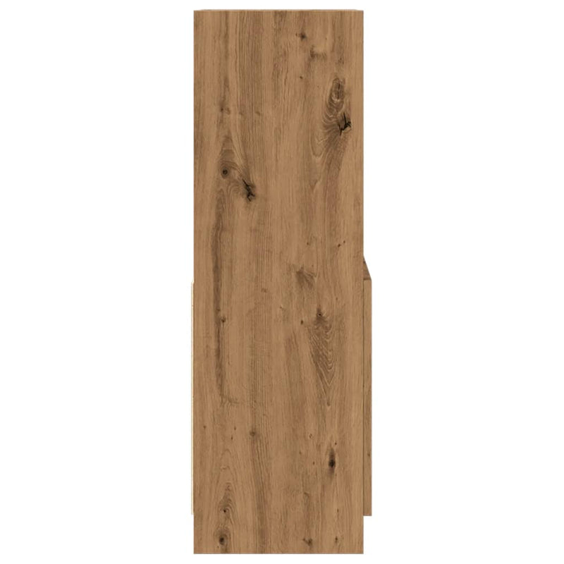 Highboard artisan eik 63x33x100 cm konstruert tre