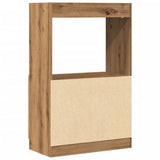 Highboard artisan eik 63x33x100 cm konstruert tre