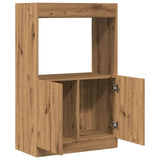 Highboard artisan eik 63x33x100 cm konstruert tre