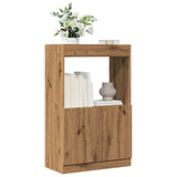 Highboard artisan eik 63x33x100 cm konstruert tre