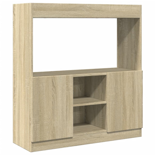 Highboard sonoma eik 92x33x100 cm konstruert tre