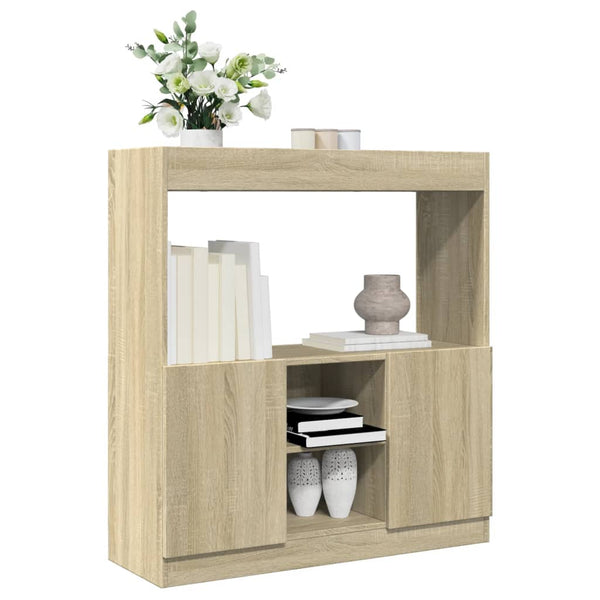 Highboard sonoma eik 92x33x100 cm konstruert tre