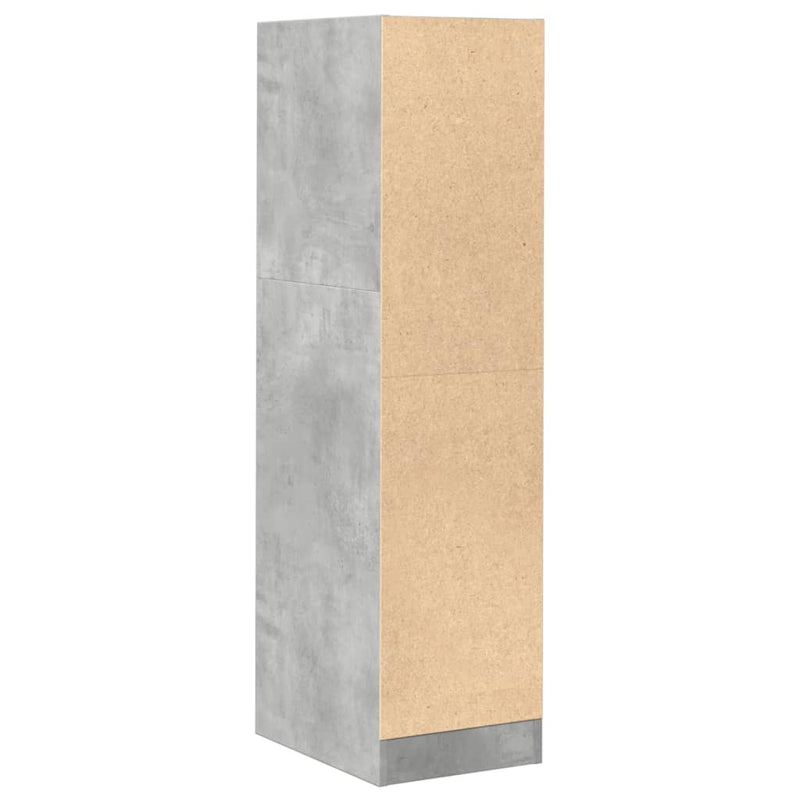 Apotekskap betonggrå 30x41x118 cm konstruert tre