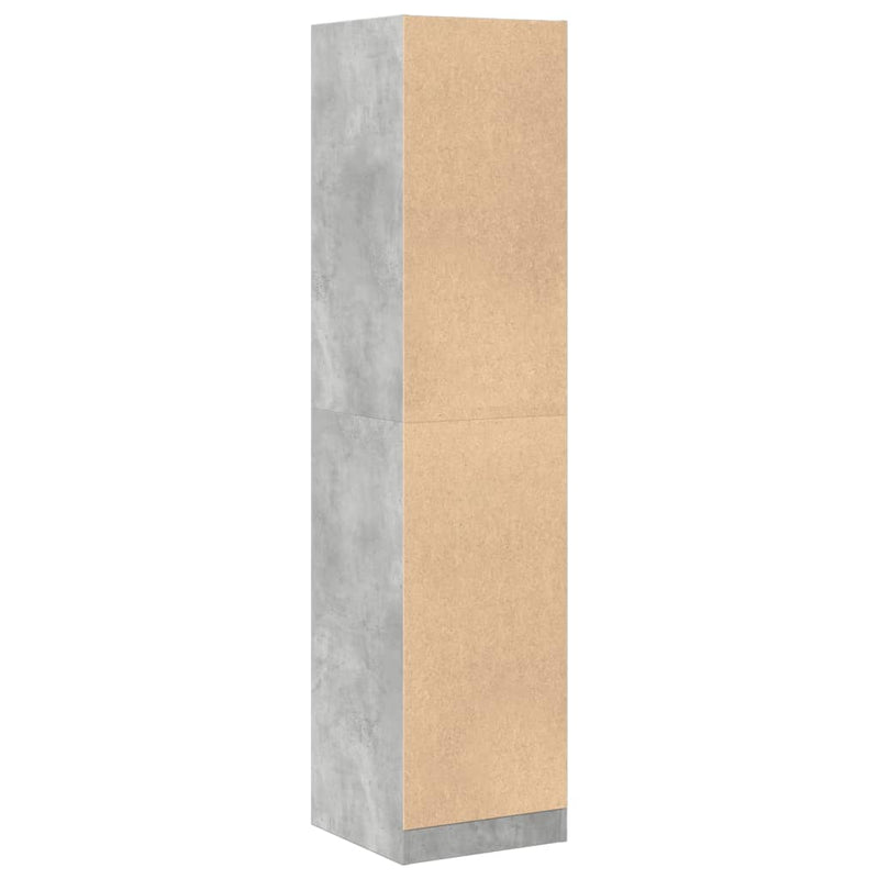 Apotekskap betonggrå 40x41x174,5 cm konstruert tre