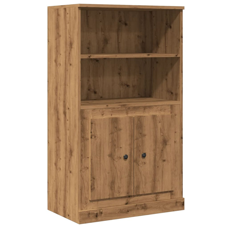 Highboard artisan eik 60x35,5x103,5 cm konstruert tre