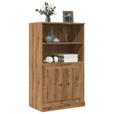 Highboard artisan eik 60x35,5x103,5 cm konstruert tre