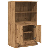 Highboard artisan eik 60x35,5x103,5 cm konstruert tre