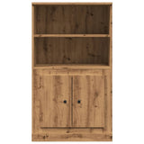 Highboard artisan eik 60x35,5x103,5 cm konstruert tre