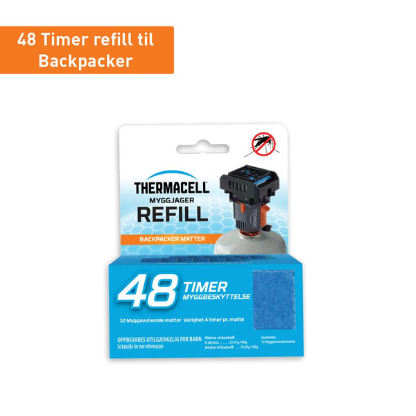 10 stk - Thermacell Refill 48h Backpacker (120 stk matter)