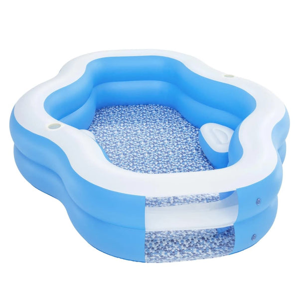 Bestway Svømmebasseng Splashview 270x198x51 cm blå og hvit