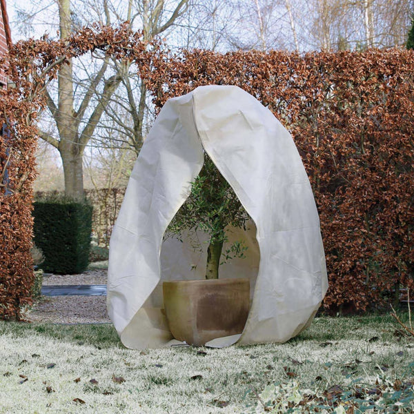 423513 Nature Winter Fleece Cover with Zip 70 g/m² Beige 3x2,5x2,5 m