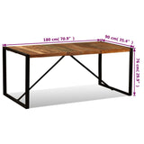 Spisebord gjenvunnet heltre 180 cm