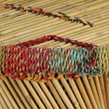 Salongbord bambus med Chindidetaljer flerfarget