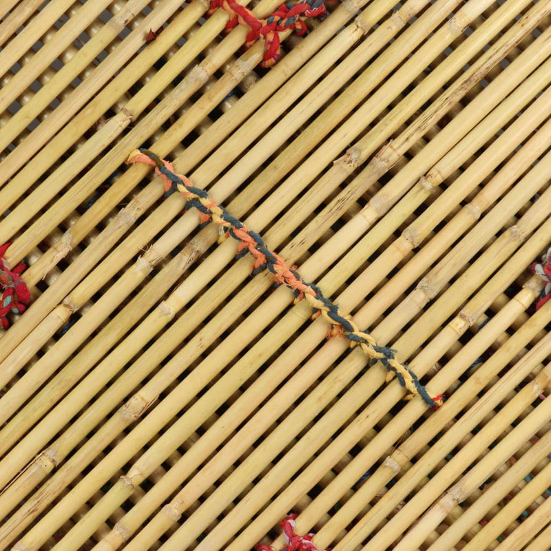 Salongbord bambus med Chindidetaljer flerfarget