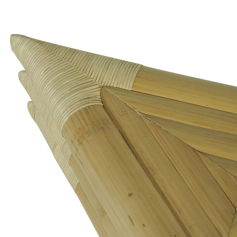 Nattbord 2 stk 60x60x40 cm bambus naturell