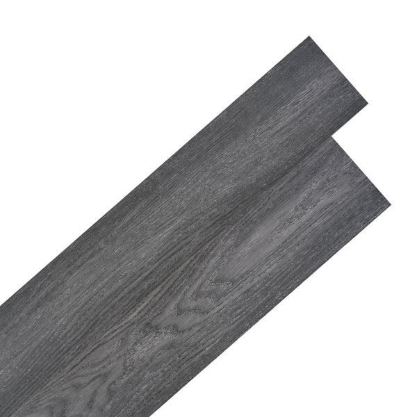 Selvklebende PVC gulvplanker 5,02 m² 2 mm svart og hvit