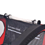 Sykkelvogn for barn rød og svart 30 kg