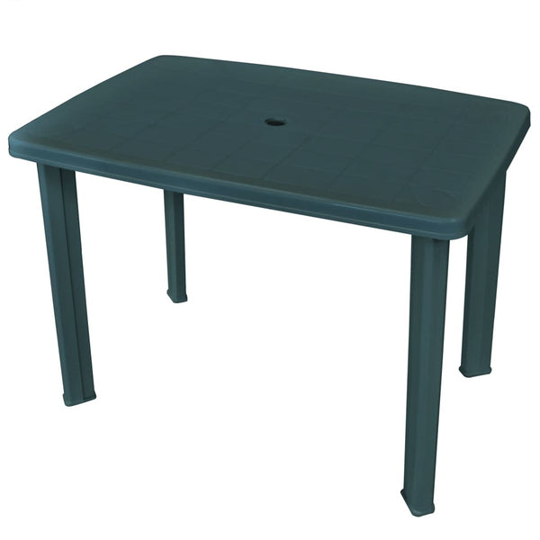 Hagebord grønn 101x68x72 cm plast