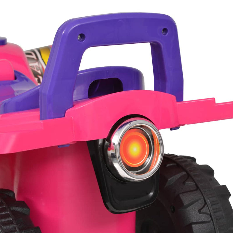 Gåbil ATV med lyd og lys rosa og lilla