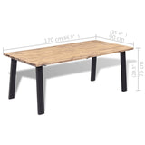 Spisebord heltre akasie 170x90 cm