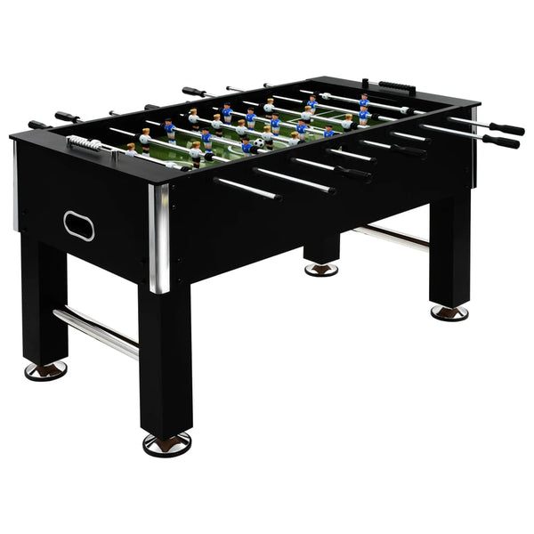 Fotballbord stål 60 kg 140x74,5x87,5 cm svart