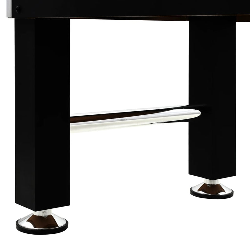 Fotballbord stål 60 kg 140x74,5x87,5 cm svart