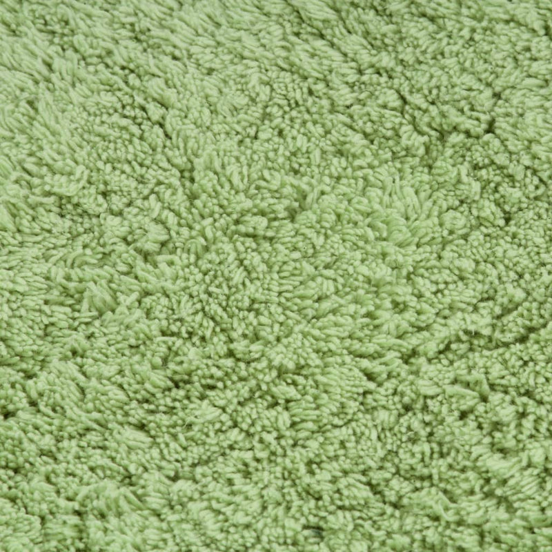 Baderomsmattesett 3 stk stoff grønn