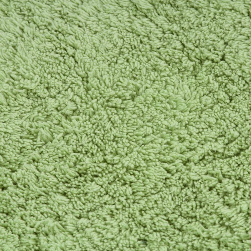 Baderomsmattesett 2 stk stoff grønn