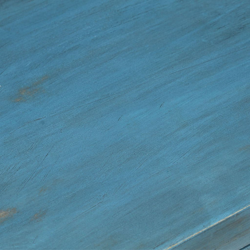 Nattbord heltre mango 40x30x50 cm blå