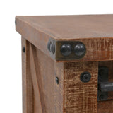 Konsollbord heltre gran 131x35,5x75 cm brun