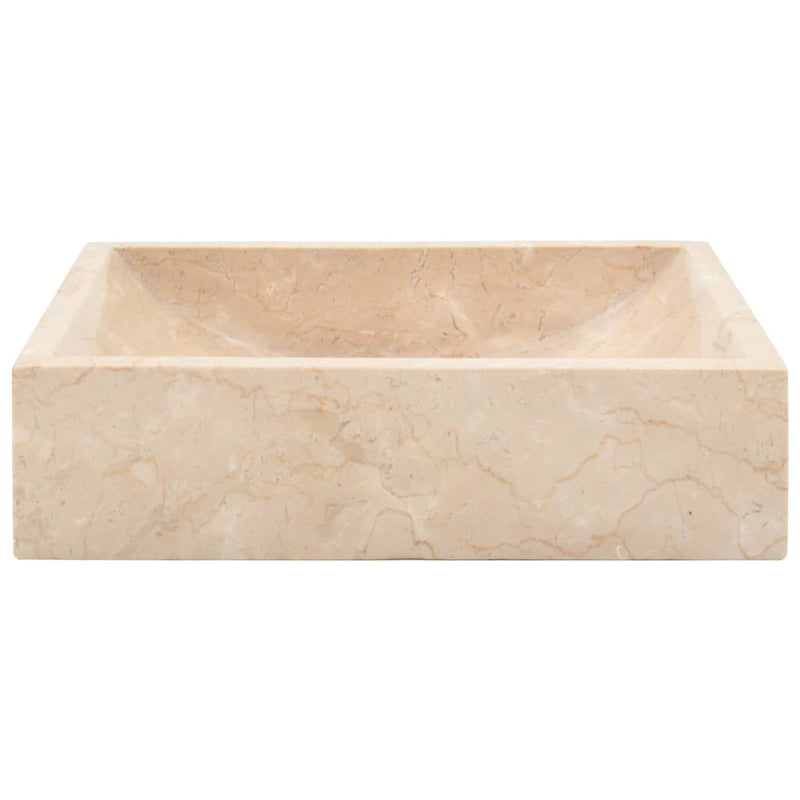 Vask 45x30x12 cm marmor krem