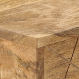 Skrivebord med skuffer heltre mango 110x50x76 cm