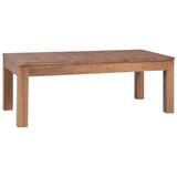 Salongbord heltre teak naturlig etterbehandling 110x60x40 cm