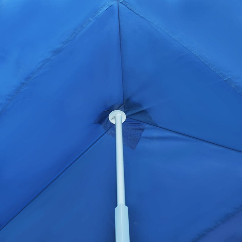 Sammenleggbart festtelt popup med 5 sidevegger 3x9 m blå