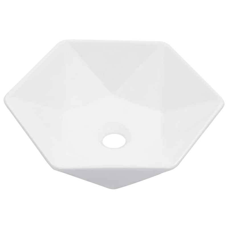 Vask 41x36,5x12 cm keramikk hvit