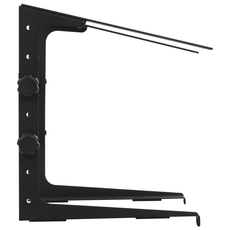 Laptopstativ svart 30,5x28x(24,5-37,5) cm stål