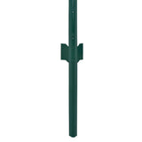 Kjedenettinggjerde med stolper stål 25x0,5 m grønn