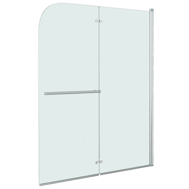 Leddet dusjdør med 2 paneler ESG 95x140 cm