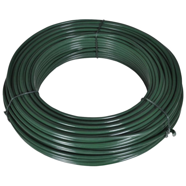 Gjerdetråd 80 m 2,1/3,1 mm stål grønn