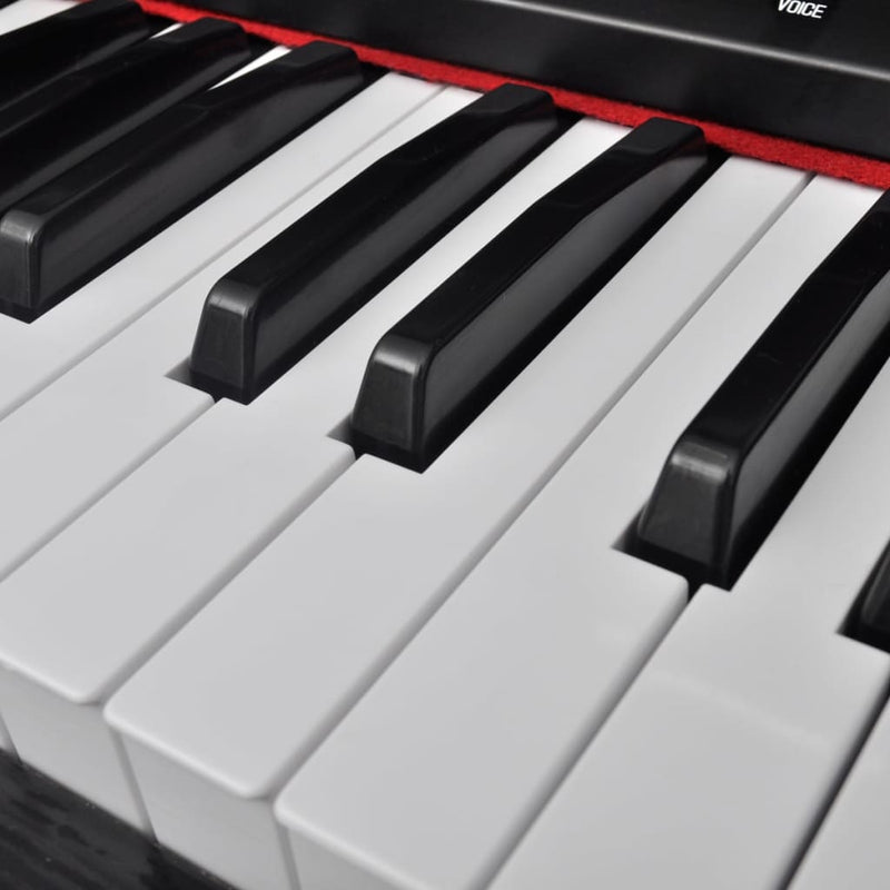 El-piano/digitalt piano med 88 taster og musikkstativ