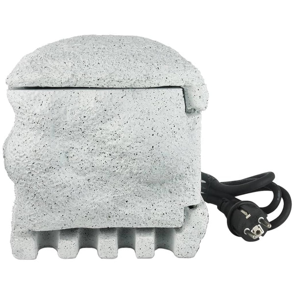 Hagestrømsokkel av kunstig stein med fjernkontroll
