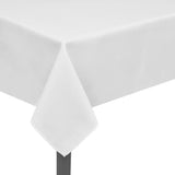 5 Hvite bordduker 100 x 100 cm