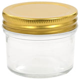 Syltetøyglass med gule lokk 24 stk 110 ml