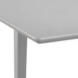 Uttrekkbart spisebord grå (80-120)x80x74 cm MDF