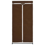 Garderobeskap 2 stk brun 75x50x160 cm