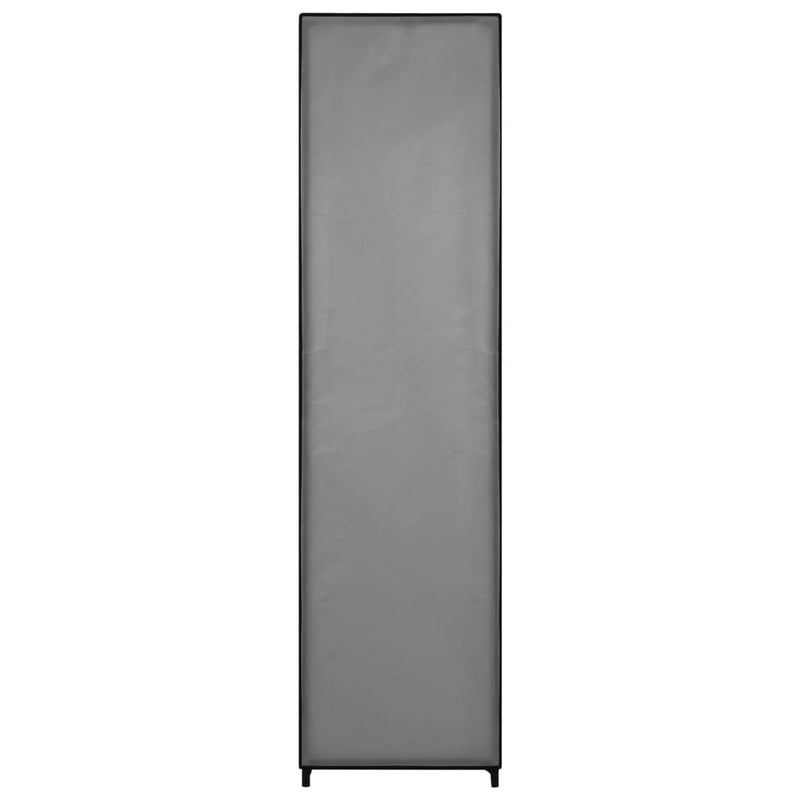Garderobeskap med 4 rom grå 175x45x170 cm