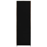 Garderobe svart 87x49x159 cm stoff