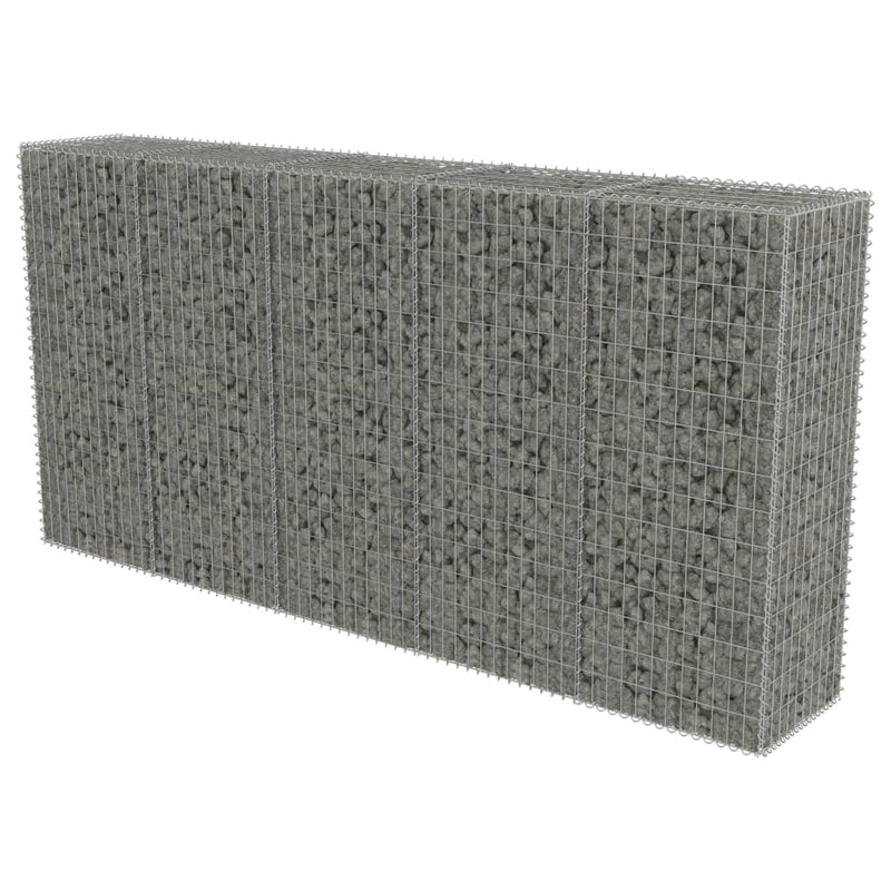 Gabion med topp- og bunnlokk galvanisert stål 300x50x150 cm