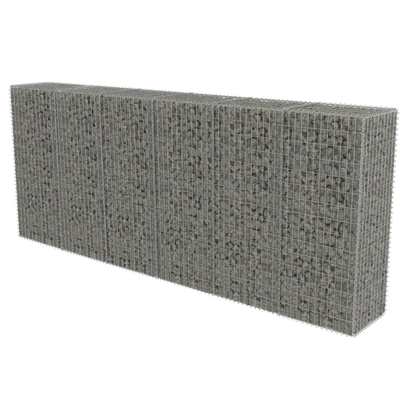 Gabion med topp- og bunnlokk galvanisert stål 300x50x150 cm