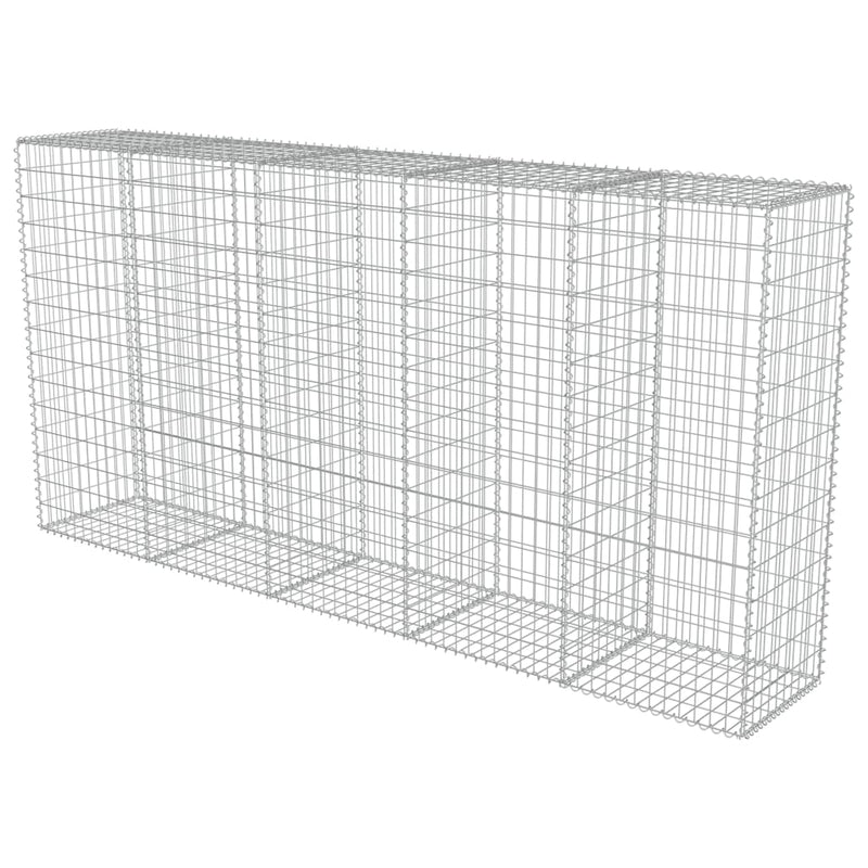 Gabion med topp- og bunnlokk galvanisert stål 300x50x150 cm